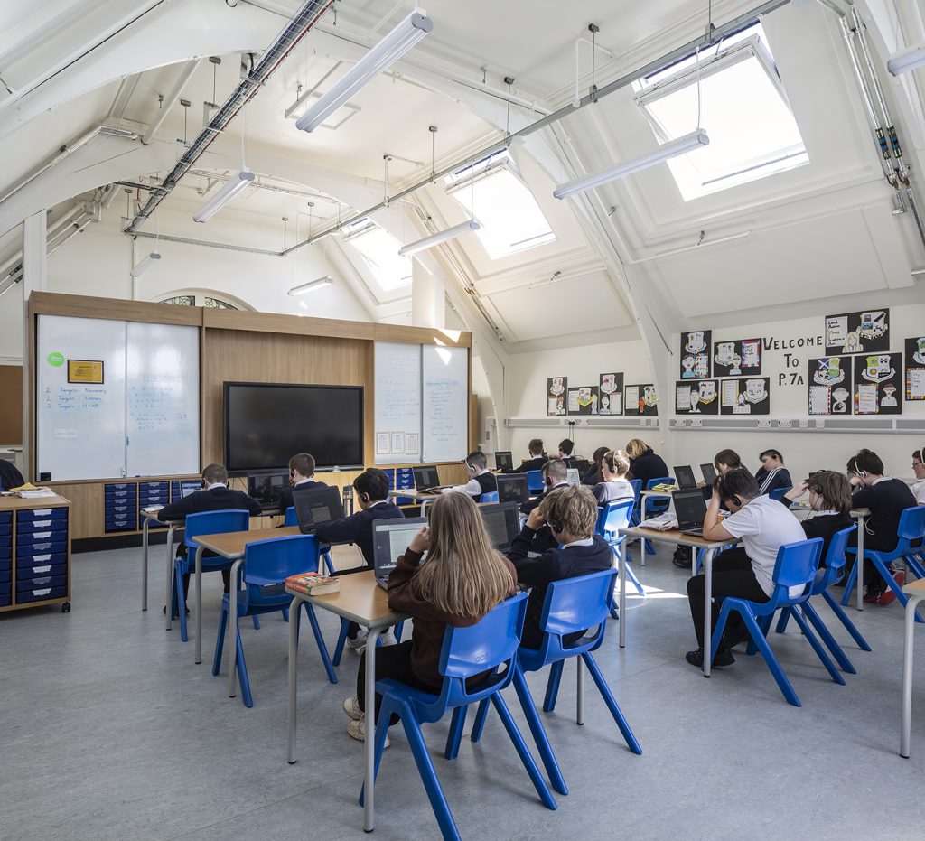 pupils in classroom